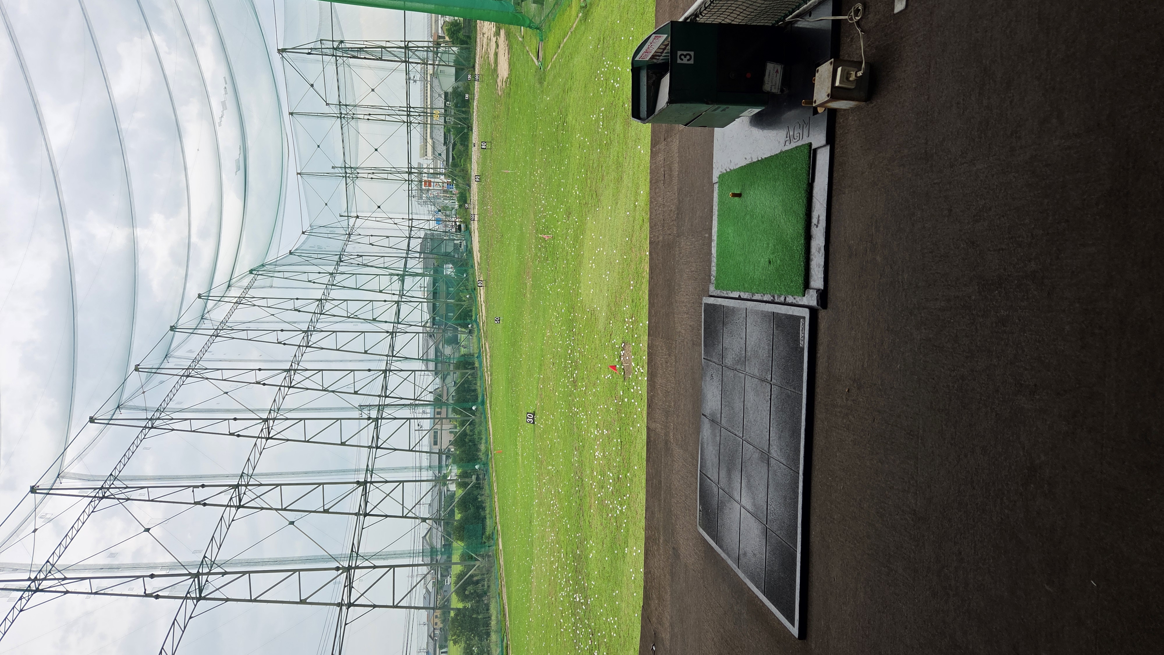 打席からの練習風景